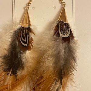 Feather earrings